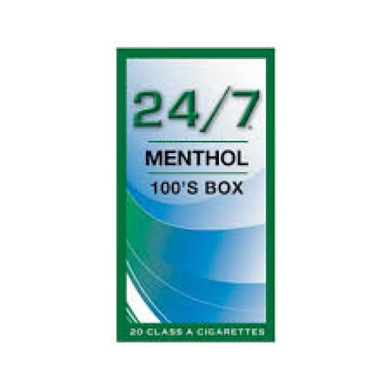 24/7 Menthol 100 Box