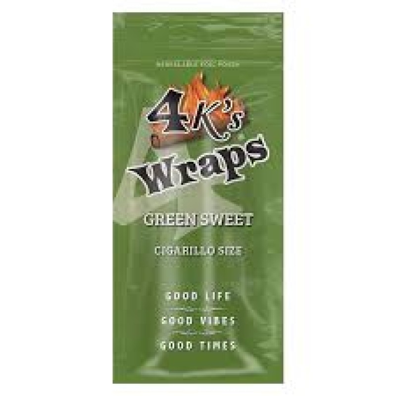 4King CIGAR WRAPS GREEN SWEET