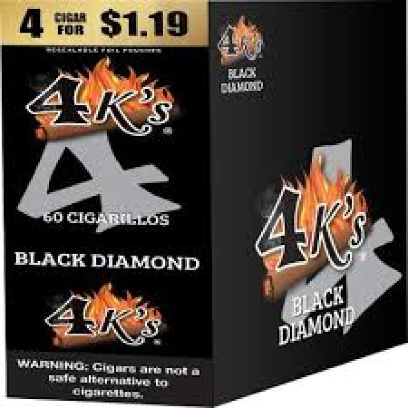 4King Cigarillos Black Diamond 4 for $1.19
