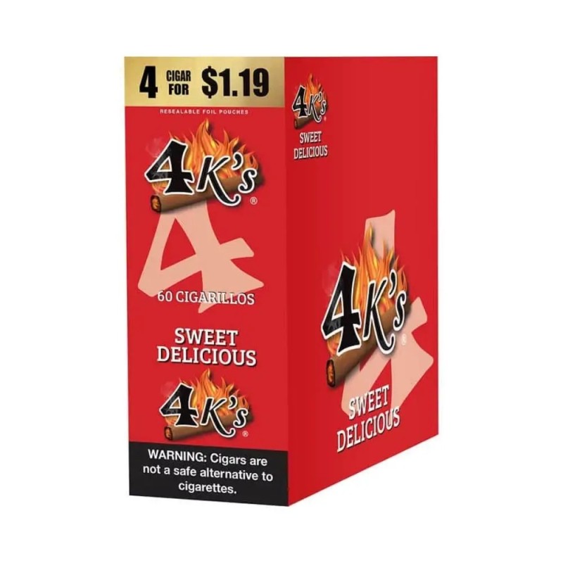 4King Cigarillos CHERRY 4 for $1.19