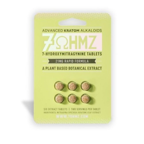 7 OHMZ ADVANCE HYDROXYMITRAGYNINE KRATOM 21MG/6 CT