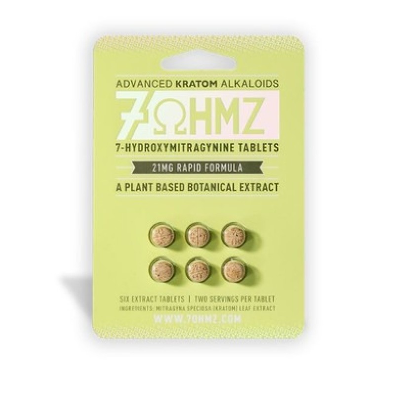 7 OHMZ ADVANCE HYDROXYMITRAGYNINE KRATOM 21MG/6 CT