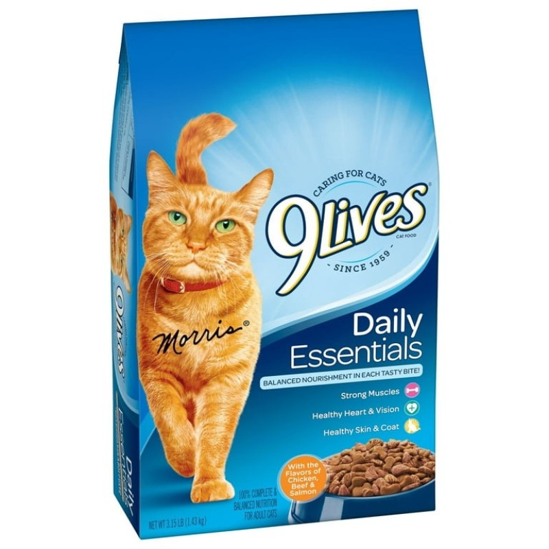 9 LIVES DAILY ESSENTIALS DRY CAT FOOD