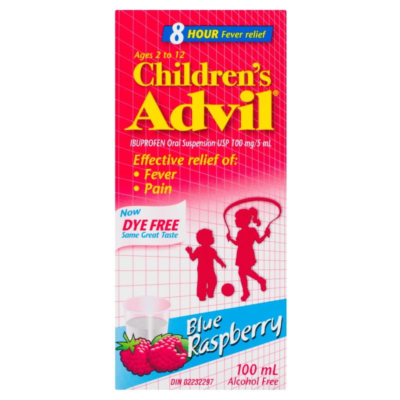 ADVIL CHILDREN LIQUID BLUE RAZPBERRY 4oz