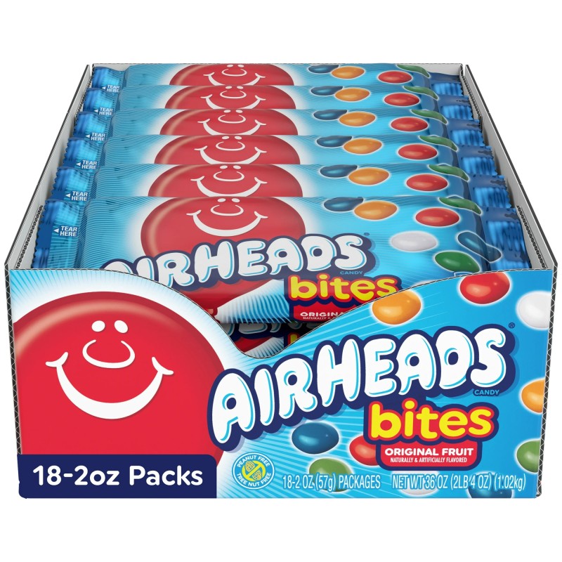 AIRHEADS BITES FRUIT 18/2oz