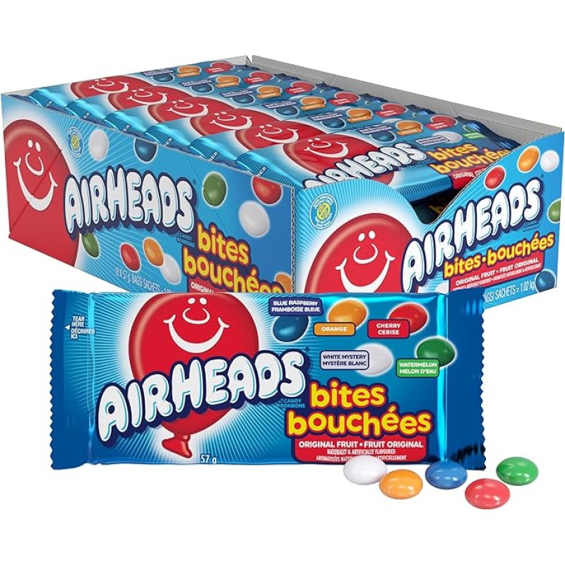 AIRHEADS  BITES BOUCHEES 18/57 G