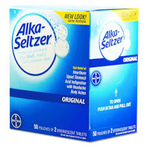 ALKA SELTZER ORIGINAL 50CT