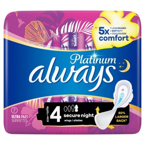 ALWAYS PADS PLATINUM NIGHT