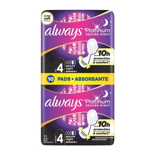 ALWAYS PADS PLATINUM SECURE NIGHT