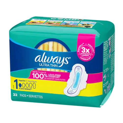 ALWAYS ULTRA THIN REGULAR WITH WINGS