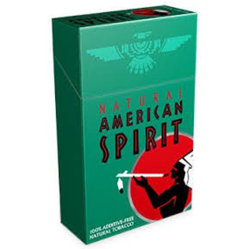AMERICAN SPIRIT ORGANIC MENTHOL GREEN KINGS BOX 10/20pk