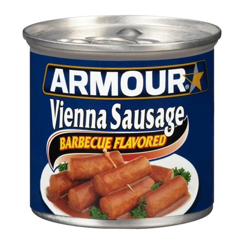 ARMOUR VIENNA SAUSAGE BARBECUE FLAVORED 4.6 OZ