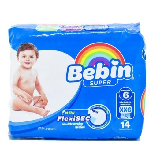 BEBIN SUPER DIAPER FLEXISEC  XXL 14CT