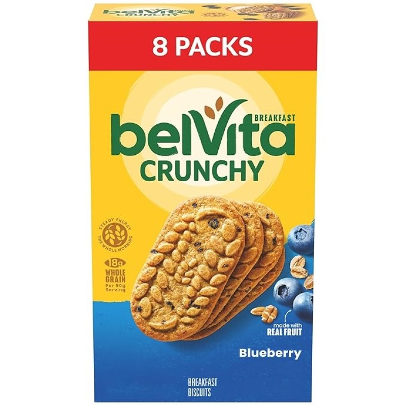 BELVITA BREAKFAST BISCUITS BLUEBERRY 8/1.76oz