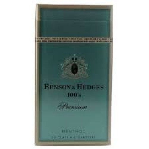 BENSON & HEDGES MENTHOL 100 BOX 10/20pk