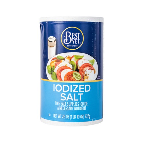 BEST YET IODIZED SALT 26oz