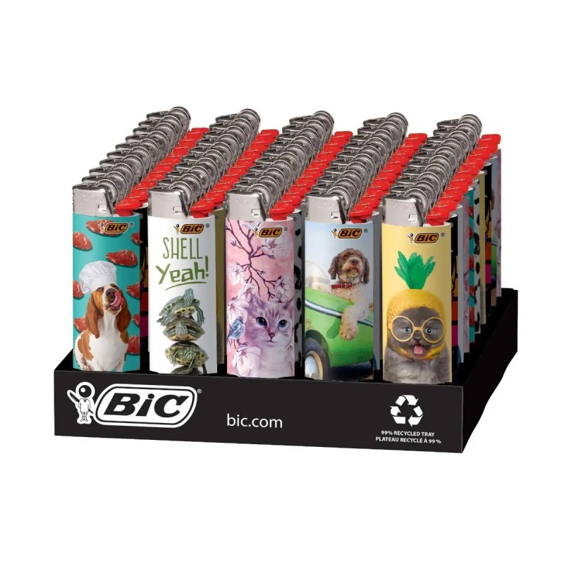BIC LIGHTER ANIMAL LOVERS BIG 50CT