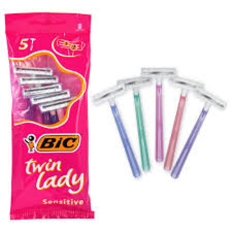 BIC TWIN LADY RAZOR 5 CT