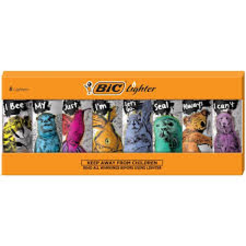 BIC LIGHTER PARTY ANIMAL SERIES SPECIAL BIG 50CT
