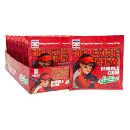 BIG LEAGUE CHEW STRAWBERRY 12CT