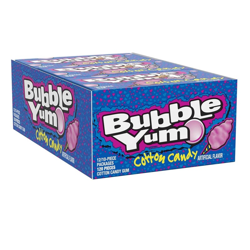 BUBBLE YUM COTTON CANDY 12CT/10STK