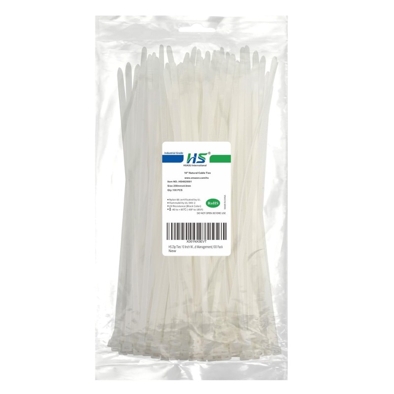 CABLE TIE NYLON WHITE MEDIUM