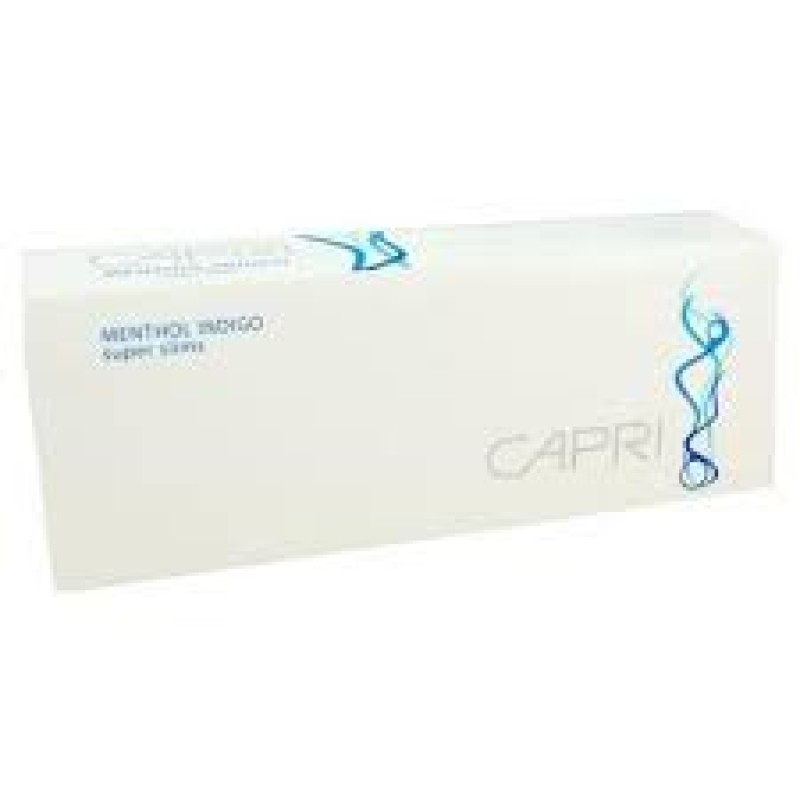 CAPRI MENTHOL INDIGO 100 BOX 10/20pk