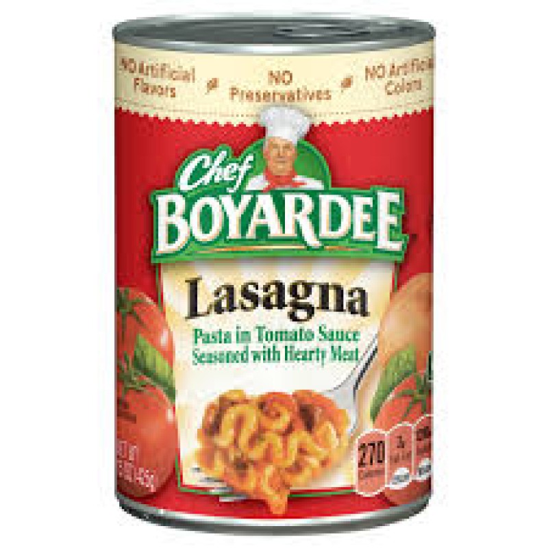 CHEF BOYARDEE LASAGNA Can 15oz
