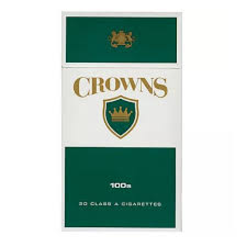 CROWNS MENTHOL 100 BOX-DARK GREEN