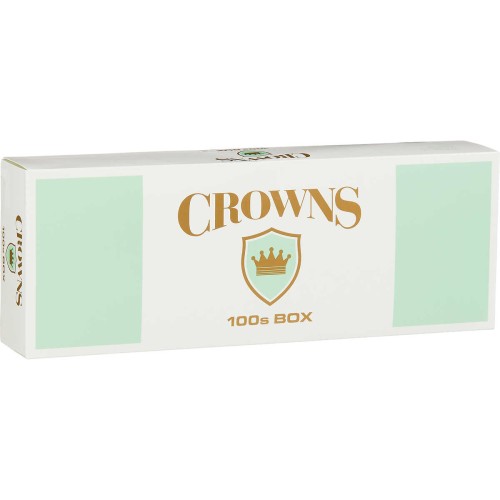 CROWNS MENTHOL 100 BOX-LIGHT GREEN