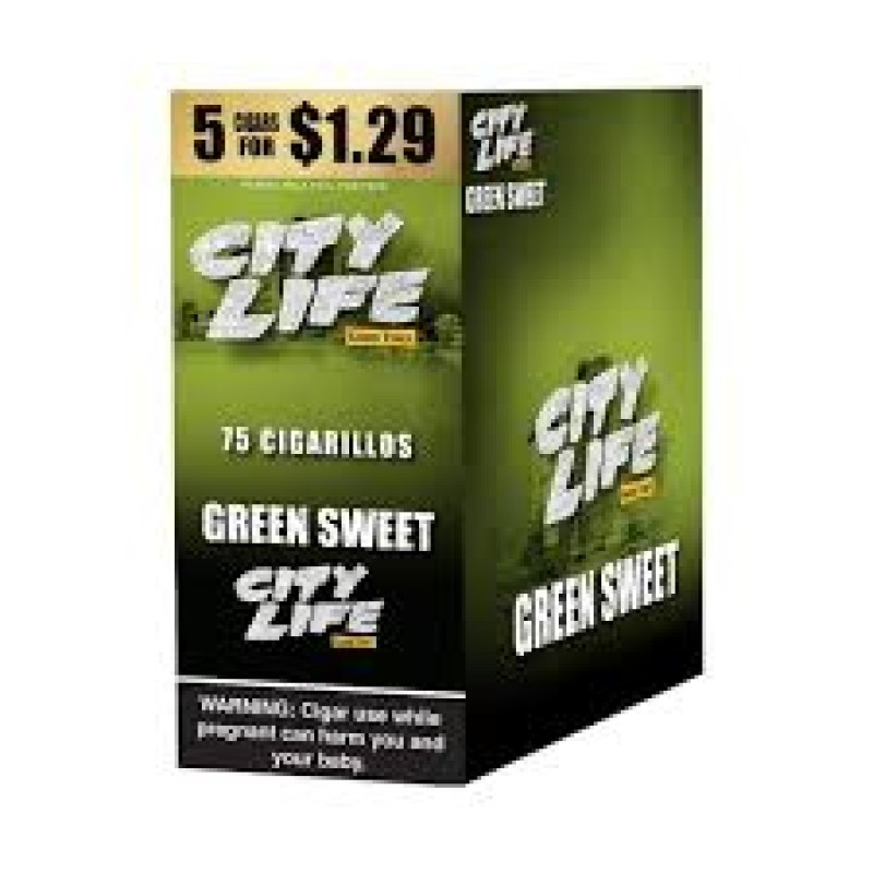 City Life Classic Green 5For $1.29