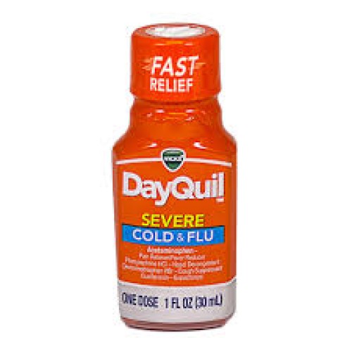 DAYQUIL COLD & FLU 1 OZ ONE DOZE SEVERE