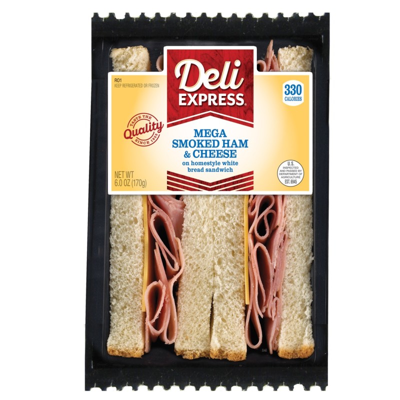 DELI EXPRESS DELI CLUB OVEN ROASTED HAM & CHEESE