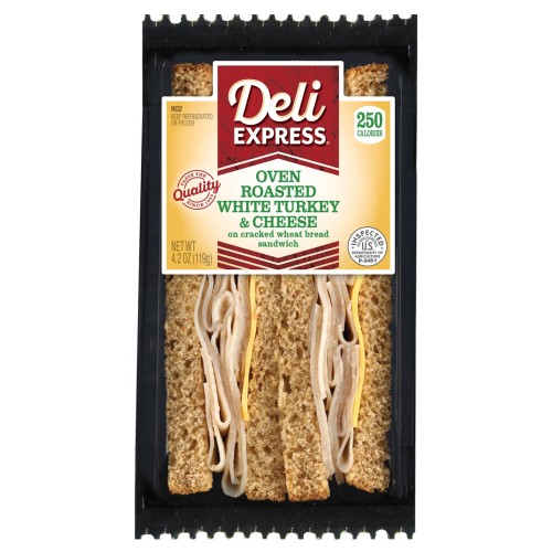 DELI EXPRESS OVEN ROASTED WHITE TURKEY & CHEESE