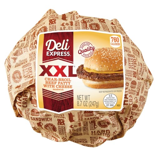 DELI EXPRESS SANDWICH XXL CHAR-BROIL PATTY /CHEESE