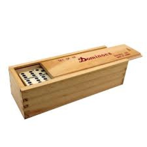 DOMINOES WOOD BOX
