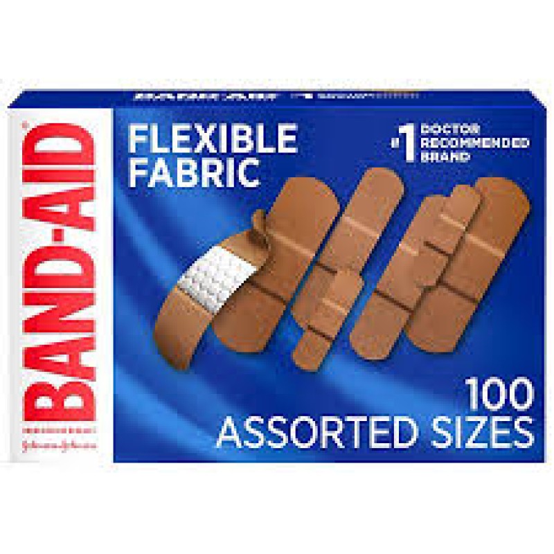 DRUGS AID ASSORTED BANDAGES 100 PCS