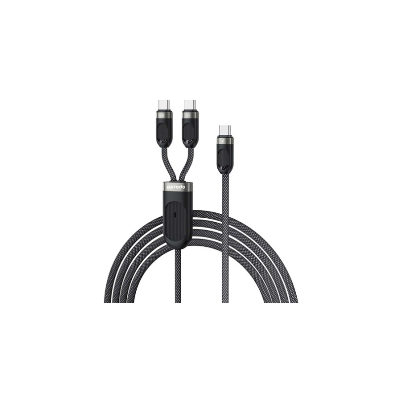 DUAL HOME CHARGER TYPE C PD CABLE COMBO