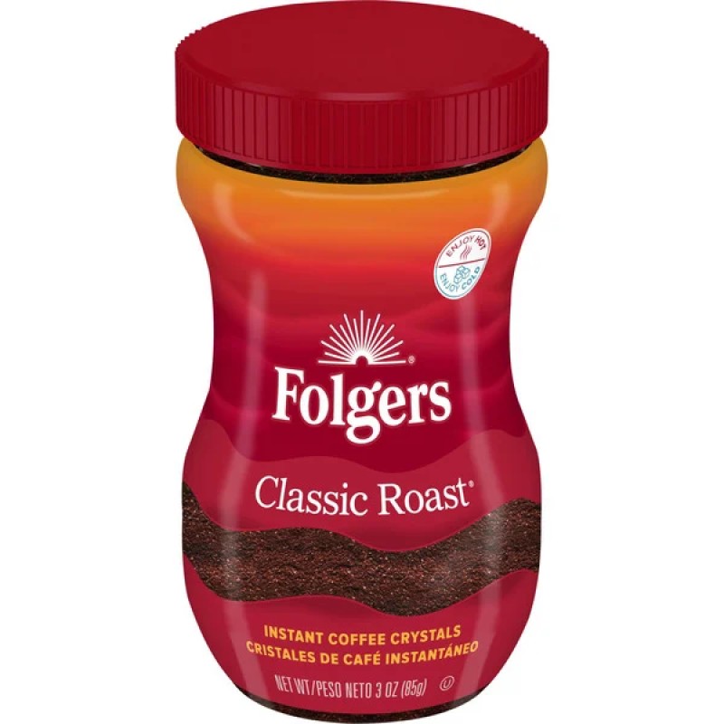FOLGERS CLASSIC ROAST COFFEE - Bottle 3oz