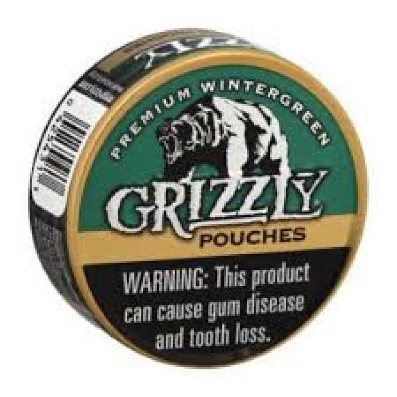 GRIZZLY POUCH WINTERGREEN 5CT