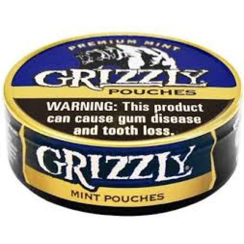GRIZZLY POUCHES MINT 5 CT