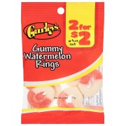 GURLEYS GUMMY WATERMELON RINGS 2.5OZ