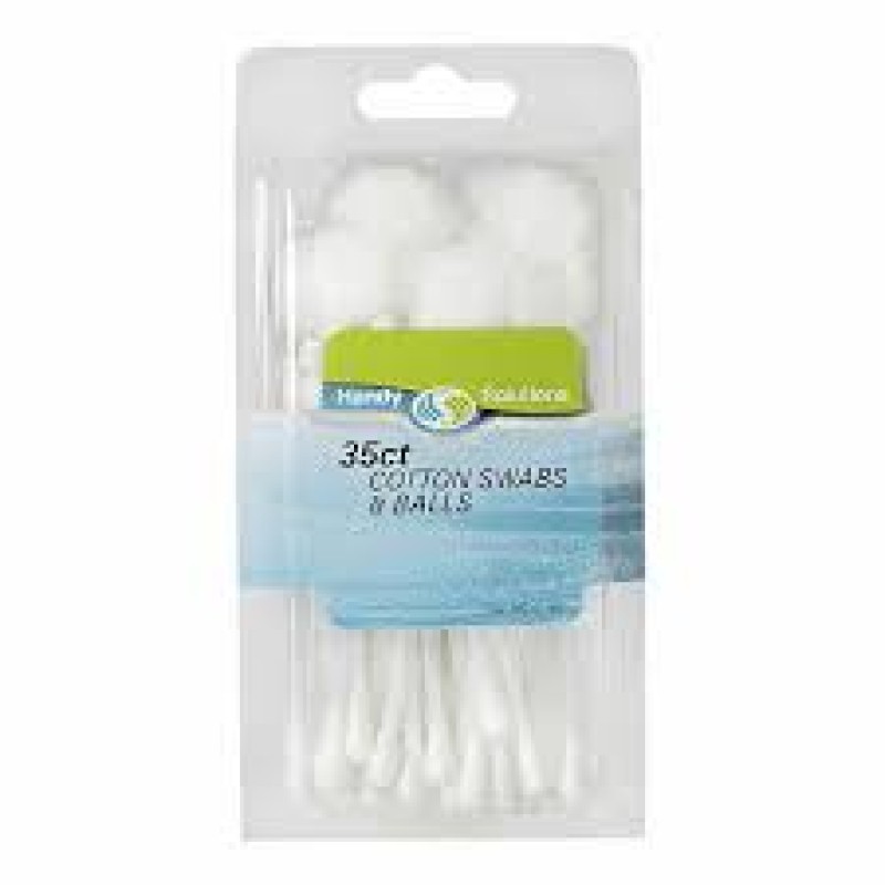 HANDY SOLUTIONSCOTTON SWABS & BALL 35 CT
