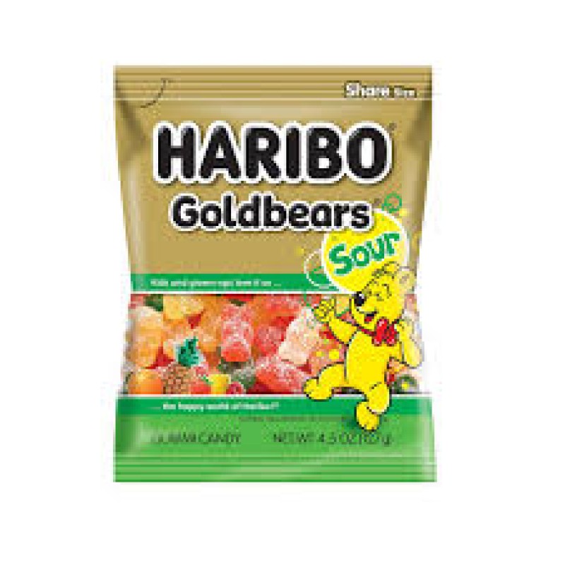 HARIBOS GOLDBEARS SOUR 5OZ