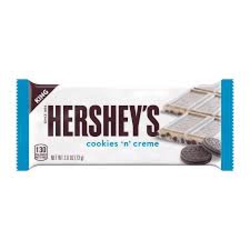 HERSHEY KING SIZE COOKIES N CREME 18/2.6oz