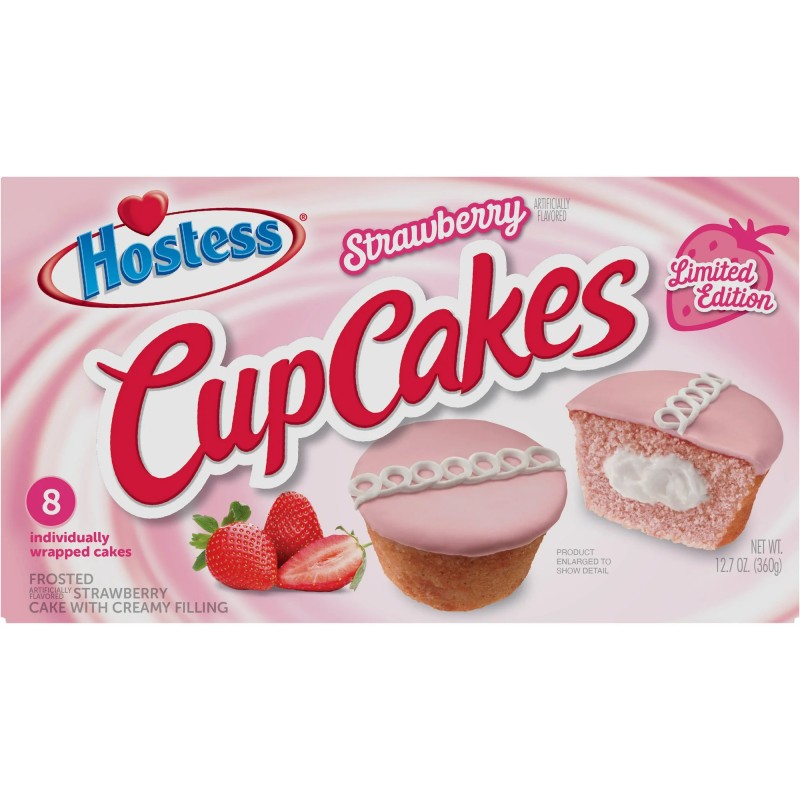 HOSTESS STRAWBERRY CUPCAKES