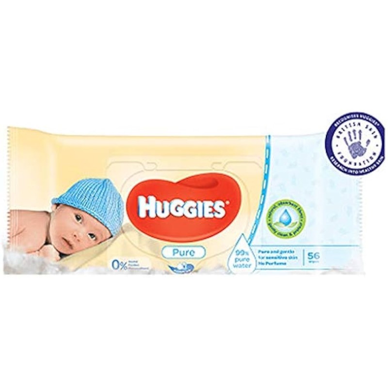 HUGGIES BABY WIPES 56 CT GREEN/BLUE/WHITE COLORS