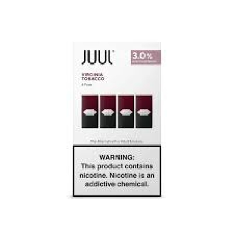 JUUL PODS VIRGINIA TOBACCO - 3% - 8/4pk