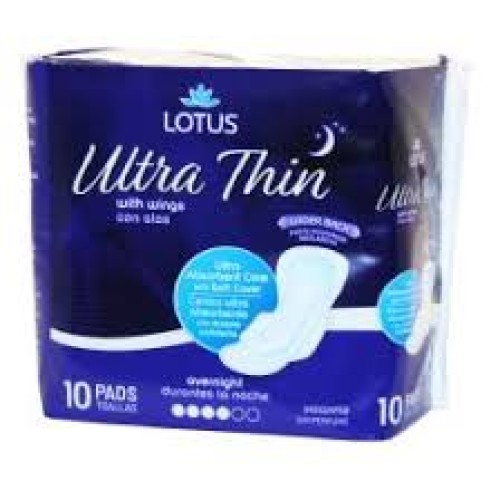 LOTUS REGULAR 10 CT ULTRA THIN WITH WINGS