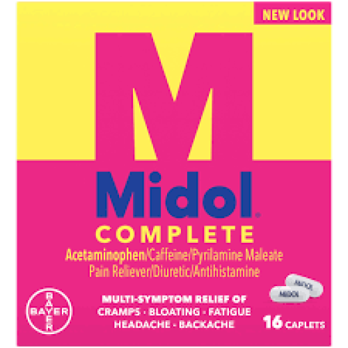 MIDOL COMPLETE 16 CT CAPLETS